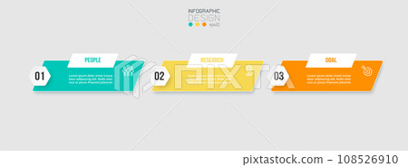 Infographic template business concept with step. 108526910