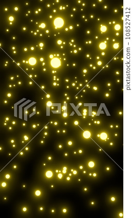 Yellow shining ball background material light up 3DCG Yellow shining ball background material light up 3DCG 108527412