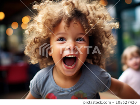 AI illustration, surprised child AI illustration, surprised child 108527420