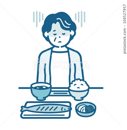 Elderly woman with anorexia Elderly woman with anorexia 108527957