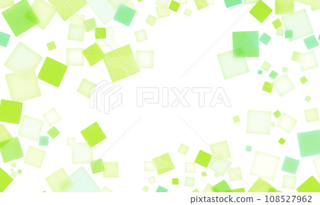 Colorful square frame background material green 108527962