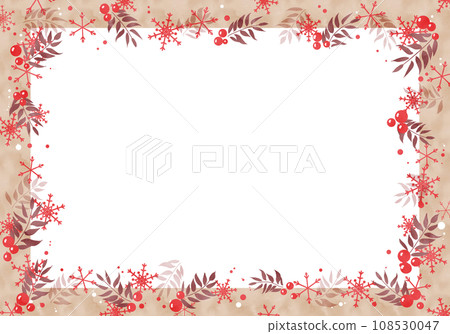 Christmas snowflake frame (frame) 4 108530047