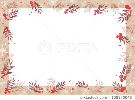 Christmas snowflake frame (frame) 3 108530048
