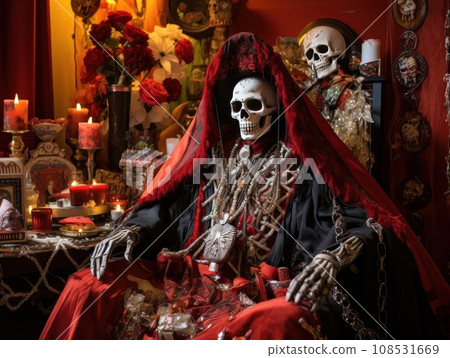 Santa Muerte is the deity of death. The day of the Dead AI Santa Muerte is the deity of death. The day of the Dead AI 108531669
