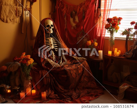 Santa Muerte is the deity of death. The day of the Dead AI Santa Muerte is the deity of death. The day of the Dead AI 108531674