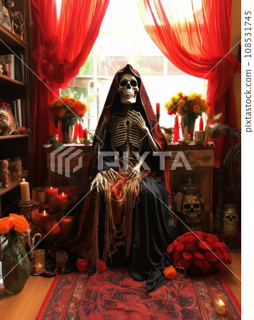 Santa Muerte is the deity of death. The day of the Dead AI Santa Muerte is the deity of death. The day of the Dead AI 108531745