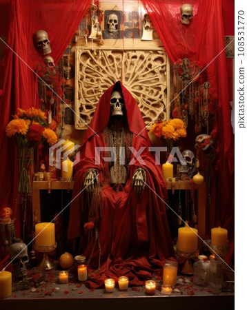 Santa Muerte is the deity of death. The day of the Dead AI Santa Muerte is the deity of death. The day of the Dead AI 108531770