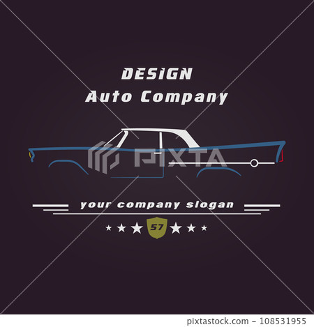 Retro classic car. 108531955