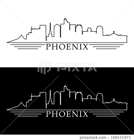 Phoenix skyline card Phoenix skyline card 108531971