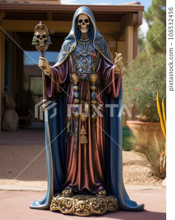 Santa Muerte is the deity of death. The day of the Dead AI 108532456