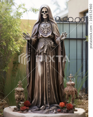 Santa Muerte is the deity of death. The day of the Dead AI 108532460