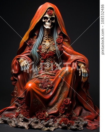 Santa Muerte is the deity of death. The day of the Dead AI 108532486