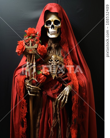 Santa Muerte is the deity of death. The day of the Dead AI 108532489