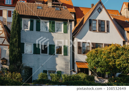 Old national German town house in Bietigheim-Bissingen, Baden-Wuerttemberg, Germany, Europe. Old Town is full of colorful and well preserved buildings. Old national German town house in Bietigheim-Bissingen, Baden-Wuerttemberg, Germany, Europe. Old Town is full of colorful and well preserved buildings. 108532649