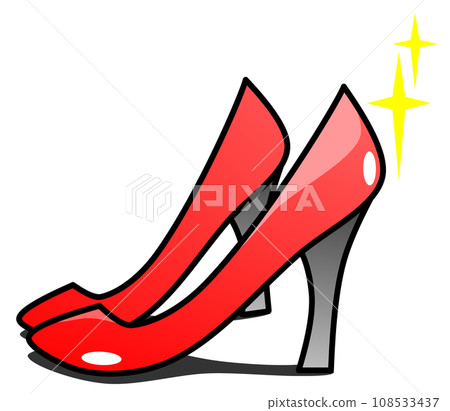 新款閃亮女鞋，高跟輪廓 108533437