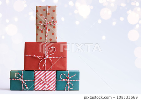 Christmas decoration on white background Christmas decoration on white background 108533669