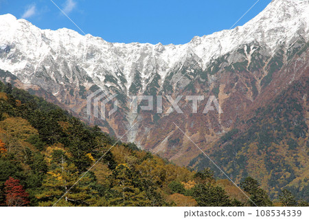 從信州上高地眺望穗高連峰 108534339