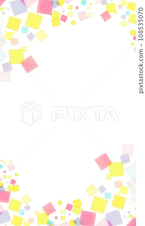 Colorful square frame background material 108535070
