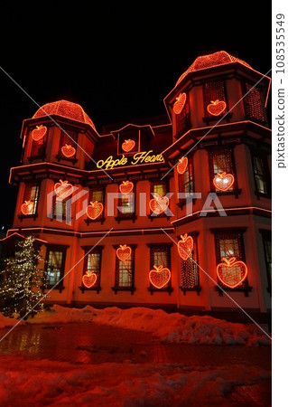 Illuminated Western-style building Illuminated Western-style building 108535549