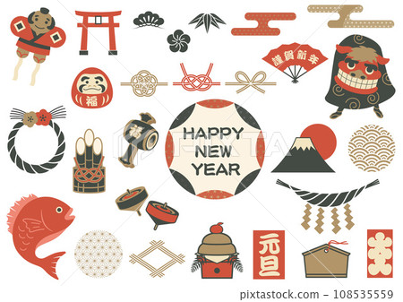 新年插畫素材集 108535559