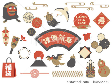 新年插畫素材集 108535560