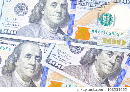 United States dollar (US$) 100 dollar bill 108535665