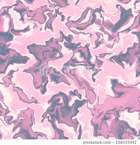 Abstract seamless pattern. Marble swirl futuristic acrylic illustration with distortion. Colorful background. Vibrant texture for modern design, print, fabric, textile, wallpaper. 108535942