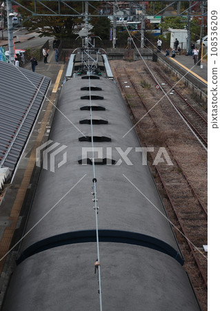 EL Gunmayokokawa towed by EF65-501 parked at Yokogawa Station_Photo taken on October 28, 2022 108536209