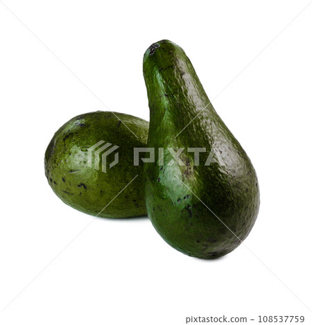 Avocado isolated on white background. 108537759