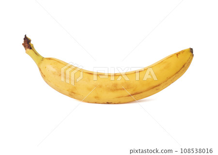 Banana. Ripe banana isolated on white background. 108538016
