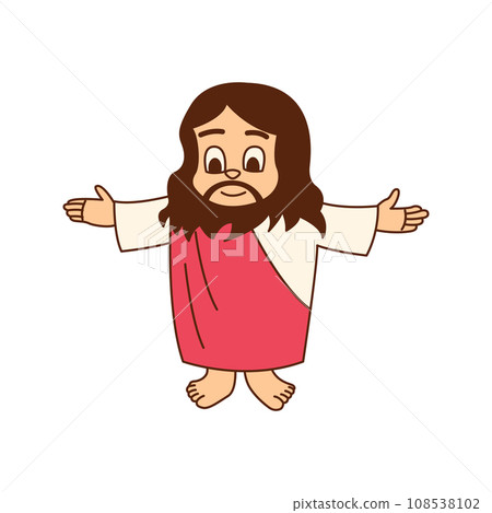 Cartoon design of jesus christ blessing for all Cartoon design of jesus christ blessing for all 108538102