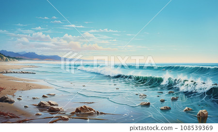 Beautiful sea and sky Beautiful sea and sky 108539369