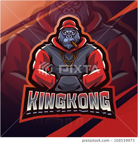 Kingkong esport mascot logo design Kingkong esport mascot logo design 108539973