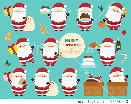Cute Santa illustration material Cute Santa illustration material 108540210