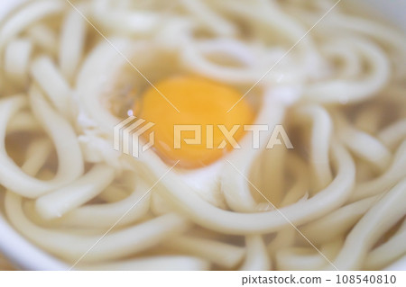 Warm Tsukimi Udon photo material Warm Tsukimi Udon photo material 108540810