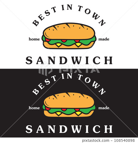 Sandwich Logo Template with Vector Concept 108540898