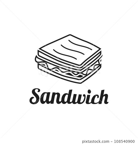 Sandwich Logo Template with Vector Concept 108540900
