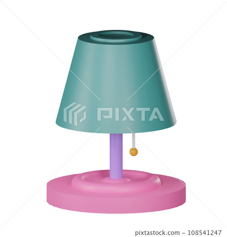 table lamp isolated on white background 108541247