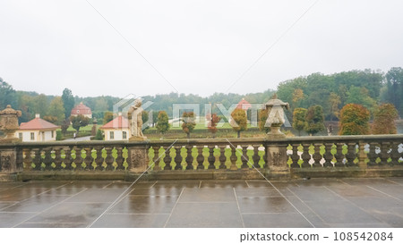 Sculpture on the balustrade of Moritzburg castle Sculpture on the balustrade of Moritzburg castle 108542084