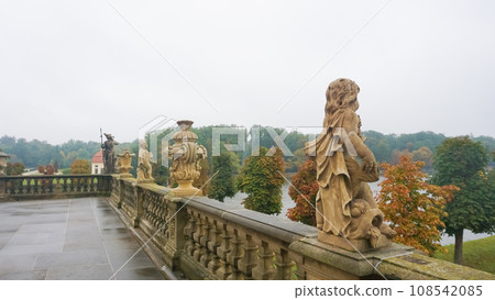 Sculpture on the balustrade of Moritzburg castle 108542085