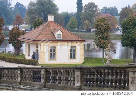 Moritzburg Castle is located near Dresden in the Saxon village of Moritzburg. The popular fairy tale Three Nuts for Cinderella 108542104