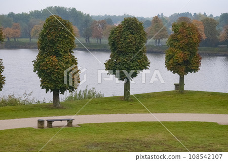 Moritzburg, Germany - park of local castle on an autumn day Moritzburg, Germany - park of local castle on an autumn day 108542107
