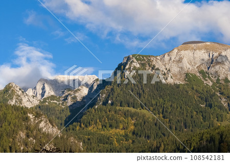 View of Berchtesgaden National Park, Berchtesgaden Alps, Berchtesgadener Land, Bavaria, Germany, Europe View of Berchtesgaden National Park, Berchtesgaden Alps, Berchtesgadener Land, Bavaria, Germany, Europe 108542181