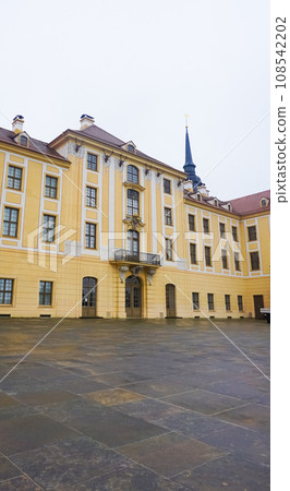 Moritzburg Castle is located near Dresden in the Saxon village of Moritzburg. The popular fairy tale Three Nuts for Cinderella Moritzburg Castle is located near Dresden in the Saxon village of Moritzburg. The popular fairy tale Three Nuts for Cinderella 108542202