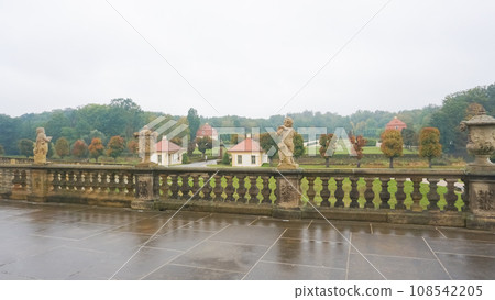 Sculpture on the balustrade of Moritzburg castle 108542205