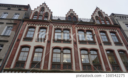 The old building in the historical center on Wroclaw, Poland The old building in the historical center on Wroclaw, Poland 108542275