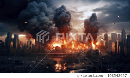 Explosion in City Explosion in City 108542657