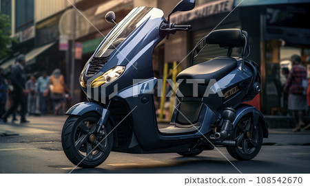 Three Weels Vehicle on Street 108542670