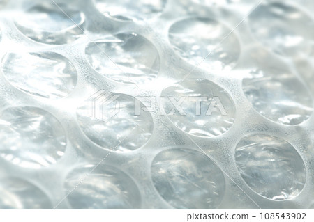 Macro of wrap bubble texture Macro of wrap bubble texture 108543902