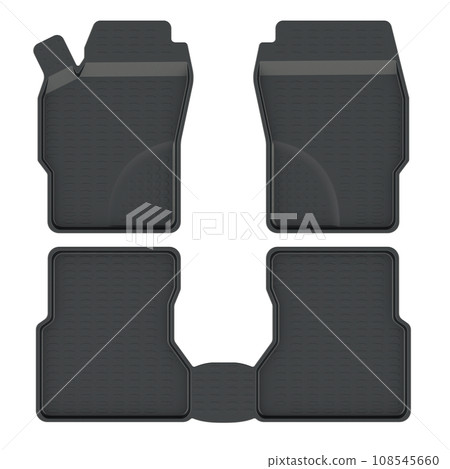 Car mats, set. 3D rendering 108545660